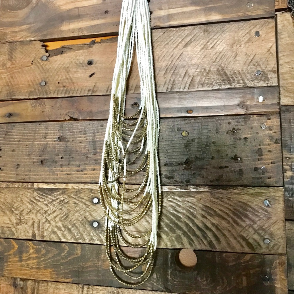 Long bead necklace